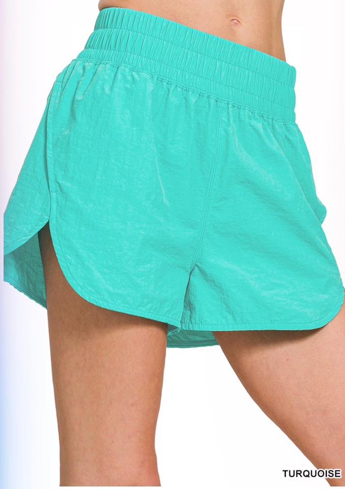 Turquoise Zenana Shorts (IN:852)