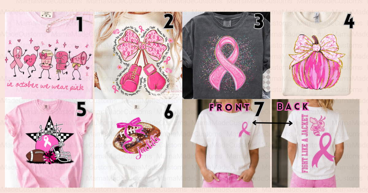 PINK WITH A PURPOSE TEE: 7 STYLES! (IN:1168)