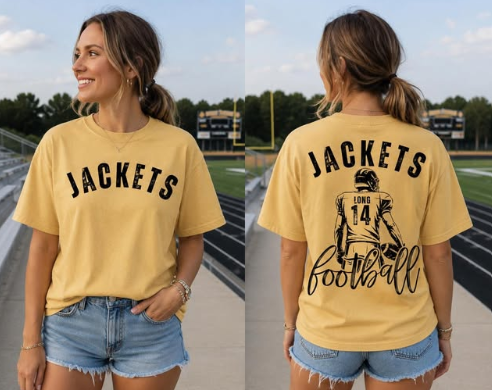 PERSONALIZED FOOTBALL TEE (IN:963)
