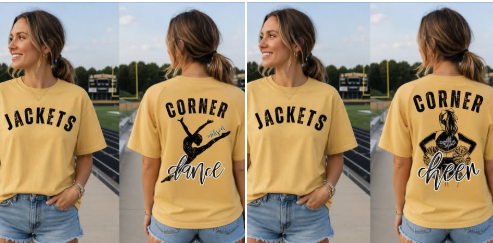 PERSONALIZED CORNER CHEER OR DANCE SHIRT! (IN:969)