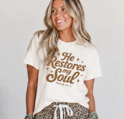 He Restores My Soul Tee (IN:1114)