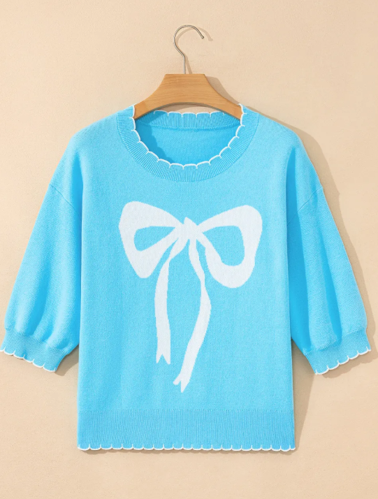 BLUE BOW TOP (IN:866)