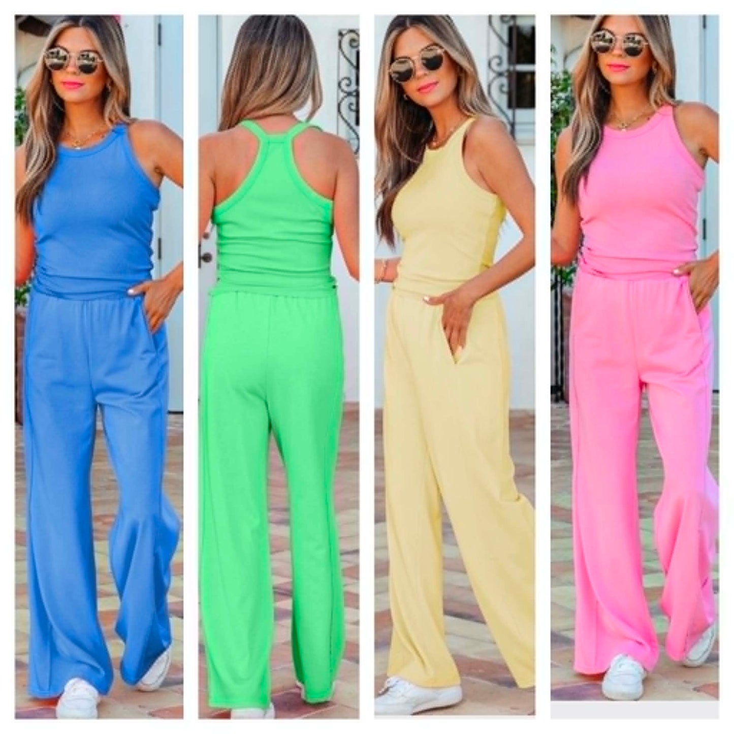 RIBBED TANK + PANTS (IN:917)