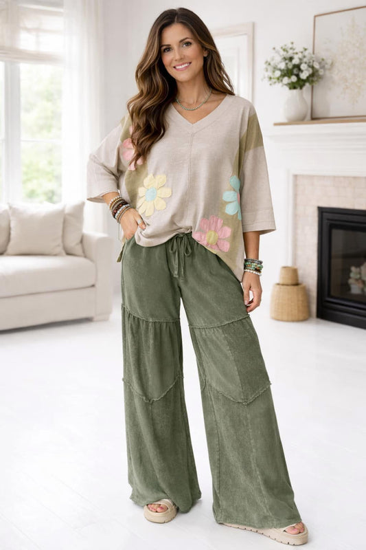 FLOWER OVERSIZED TOP