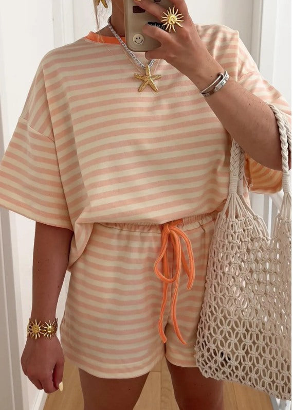 STRIPED SHORT SET *TWO COLORS* (IN:797)