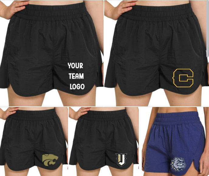 ZENANA BLACK SHORT (PLAIN OR WITH LOGO)