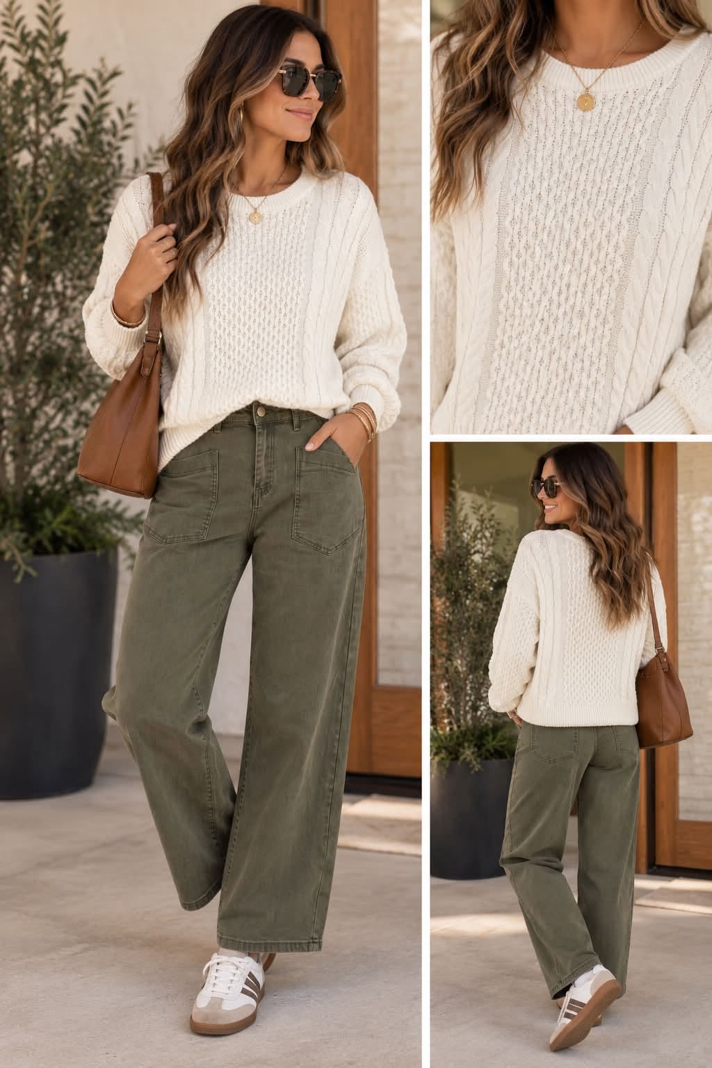 Cable Knit Sweater (IN:1213)