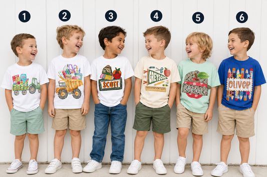 BACK TO SCHOOL BOY TEES! (IN:988)
