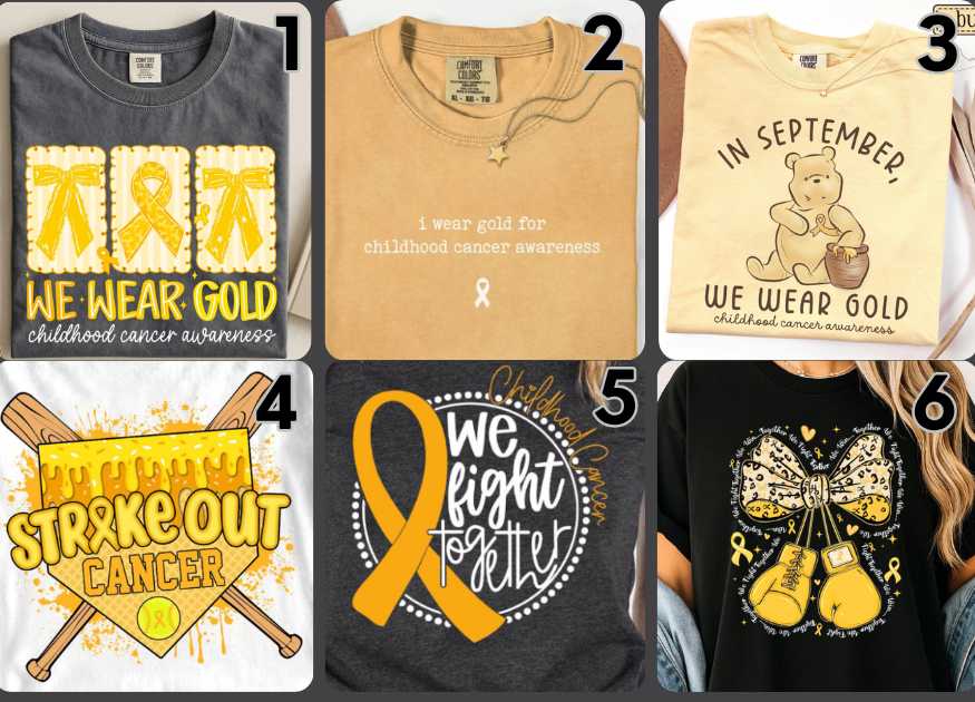 Childhood Cancer Awareness Tees (IN:1184)
