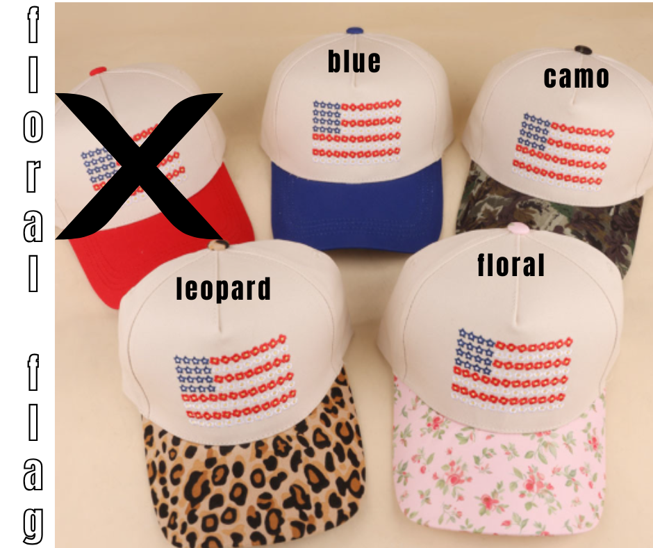 BLUE FLORAL HAT!