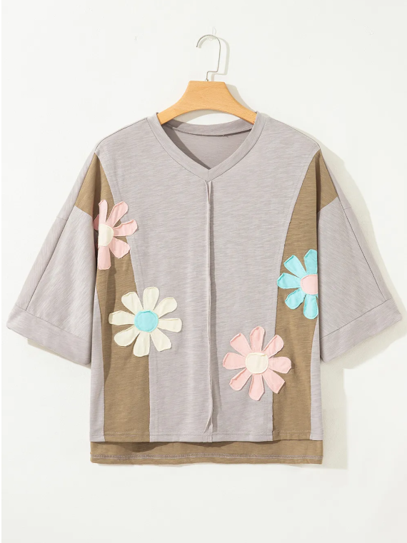 FLOWER OVERSIZED TOP