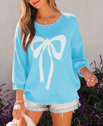 BLUE BOW TOP (IN:866)
