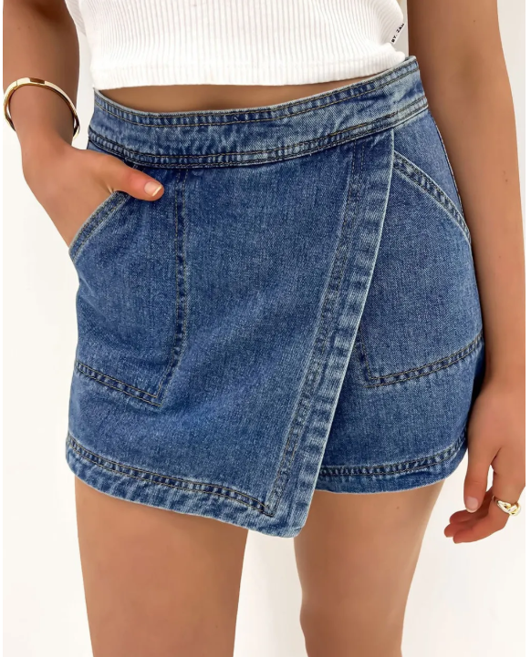 DENIM SKORT