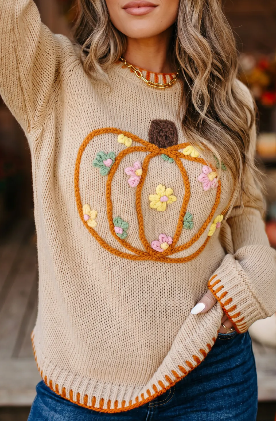 TAX FREE DEAL #3: PUMPKIN SWEATER (IN:990)