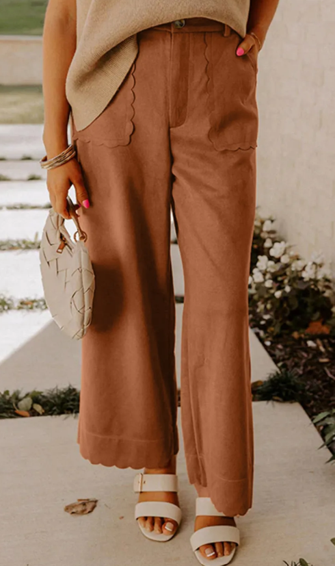 TAX FREE DEAL #3: SCALLOPED BOTTOM PANTS (IN:991)