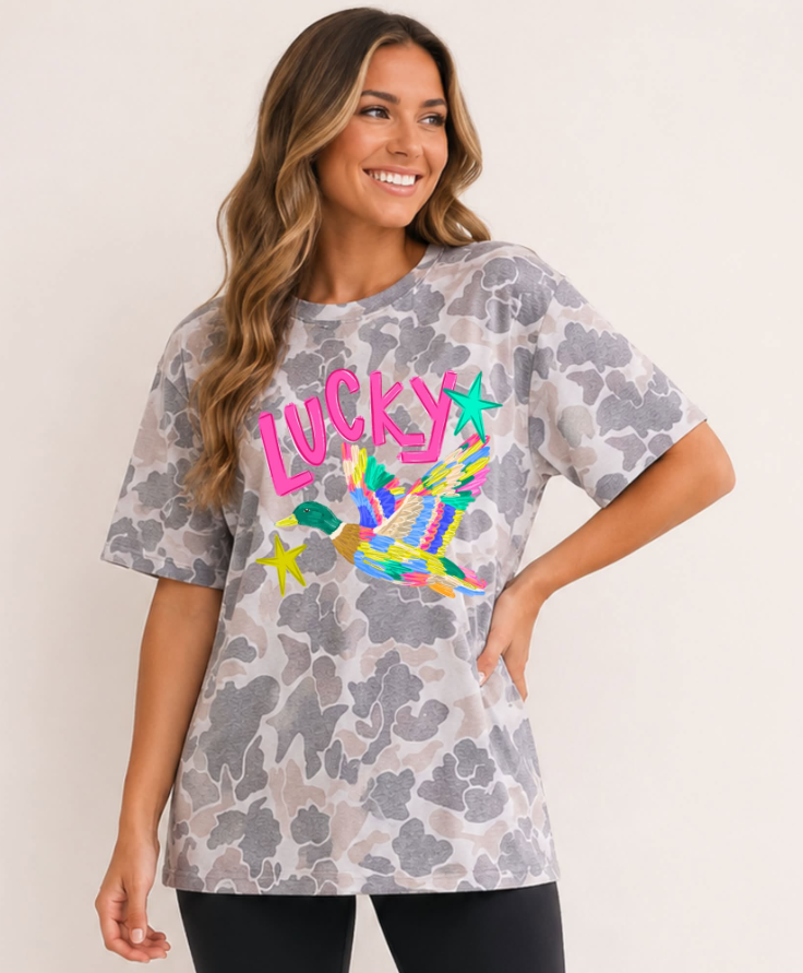 LUCKY DUCK CAMO TEE! (IN:1136)