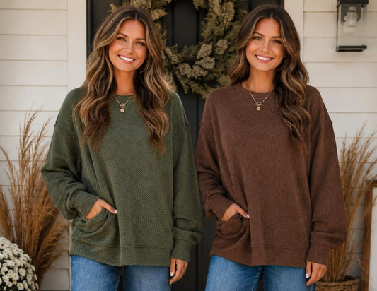 Textured Pullover (IN:1138)