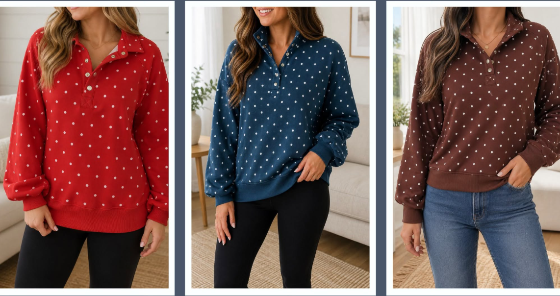 Polka Dot Pullover (IN:1173)