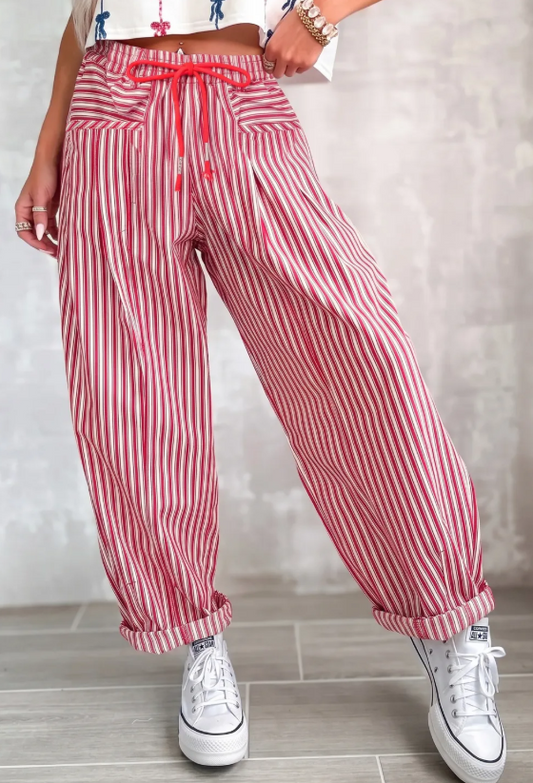 RED STRIPED PANTS (IN:1183)