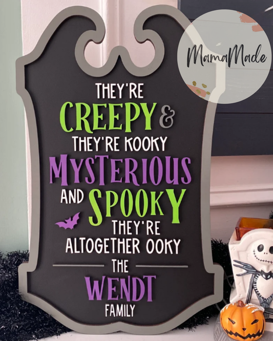 Family Halloween Sign (IN:1167)